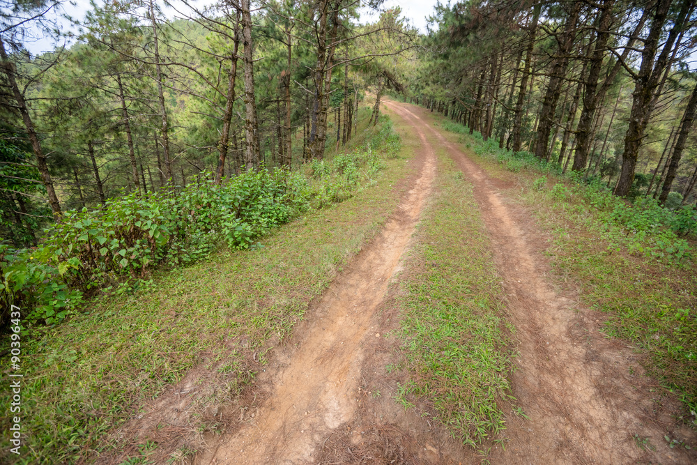 Fototapeta premium Off-road adventures into the mountains