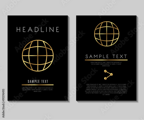 Luxury Minimalism Design Vector Template Layout For Magazine Brochure Flyer Booklet Cover Annual Report