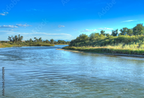 Sunset over the Missouri Headwaters State Park.