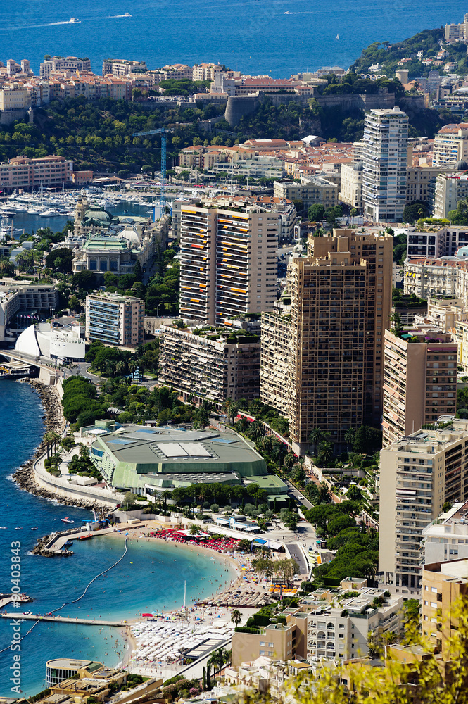 the rock the city of principaute of monaco and monte carlo in th