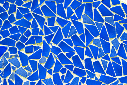 Background of blue mosaic