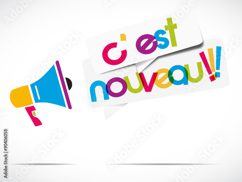 mégaphone multicolore : c'est nouveau