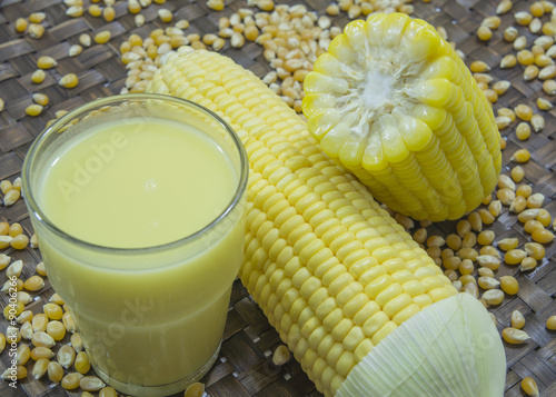Foto corn milk grain ripe farm crop food nature harvest concept