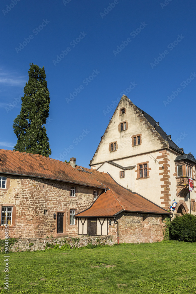 old castle in medieval city of Buedingen