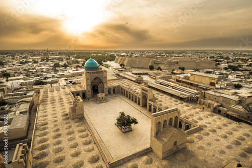 Panorama of Bukhara, Uzbekistan photo