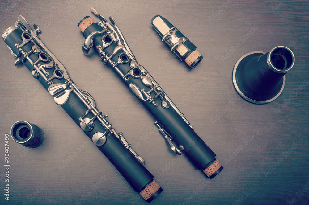 Fototapeta premium Clarinet parts