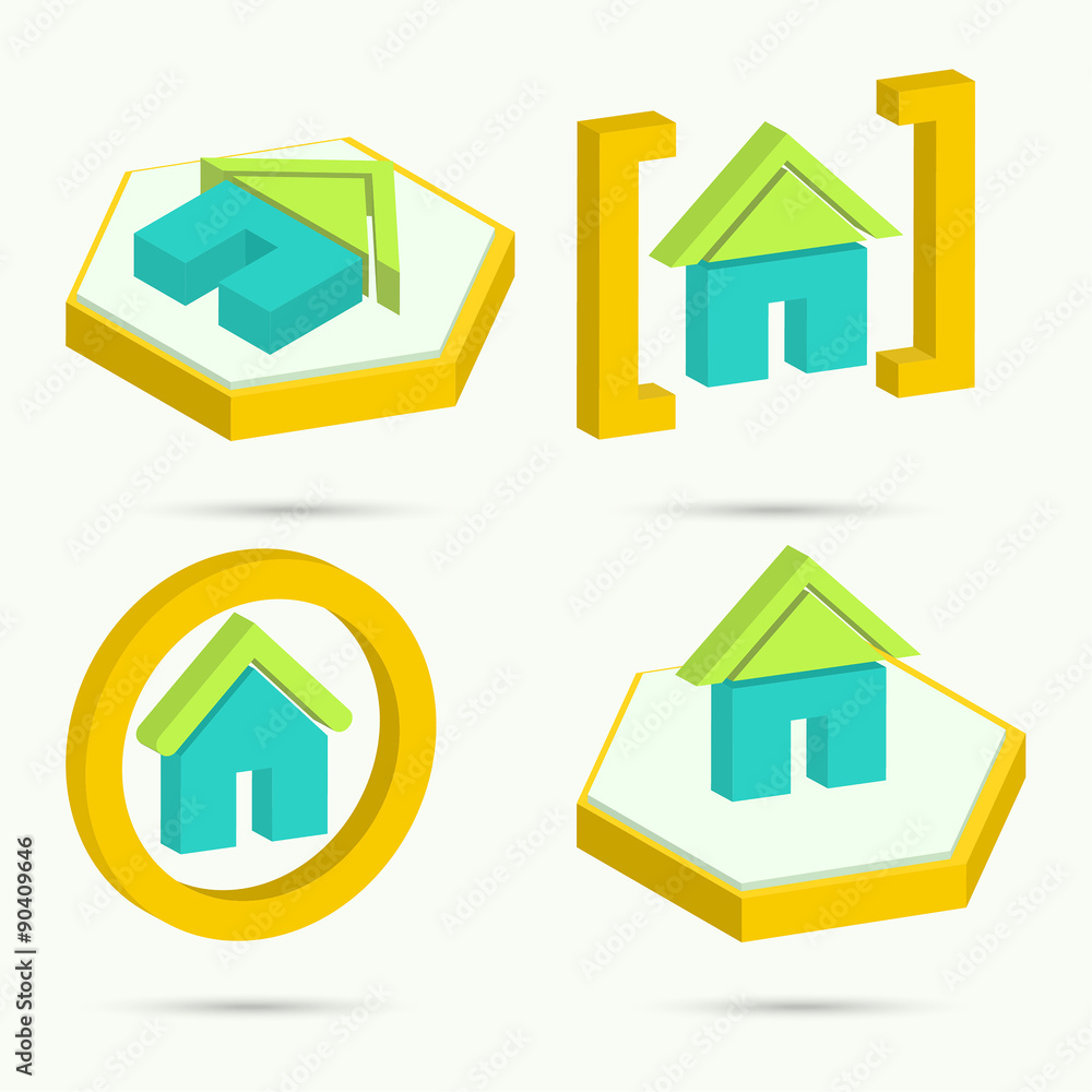Isometric icons Isometric icons