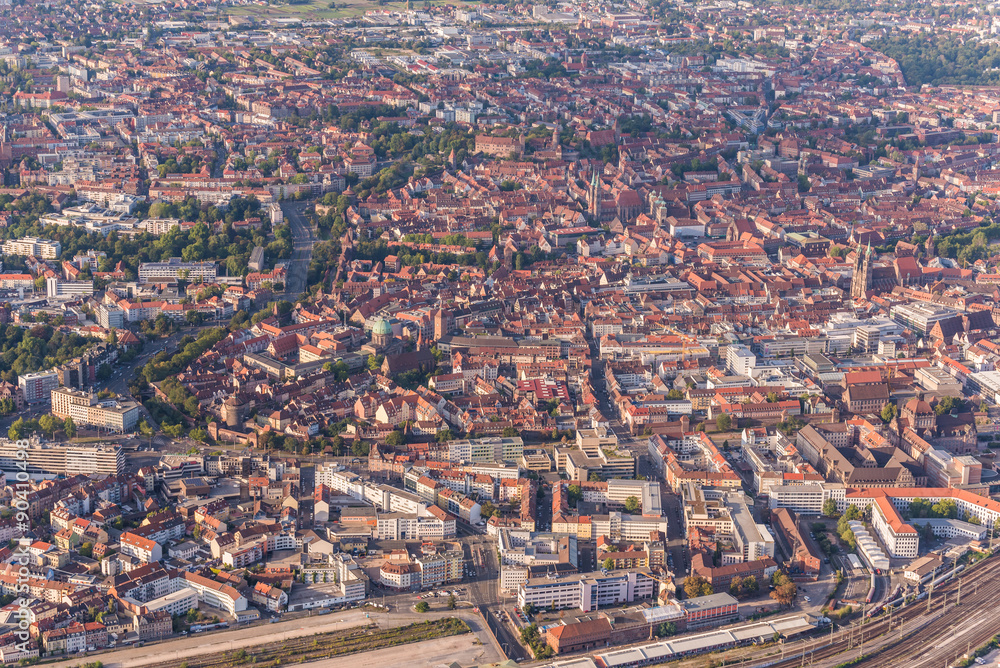 Nürnberg Innenstadt Luftbild