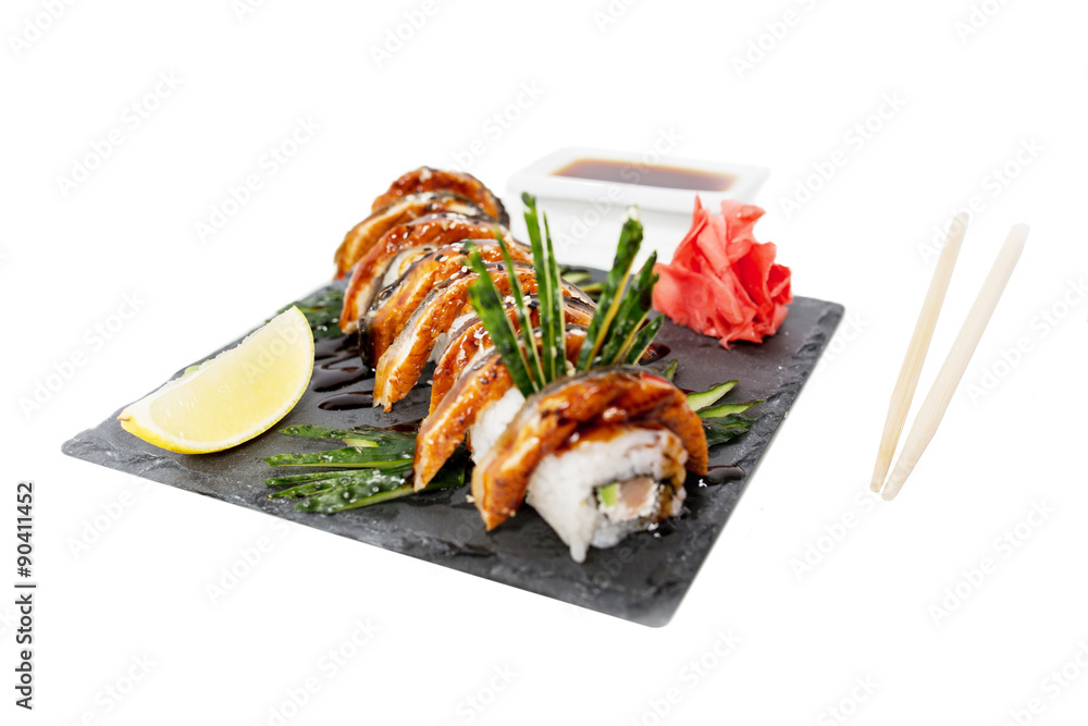 Sushi isolated on white background Sushi isolated on white background