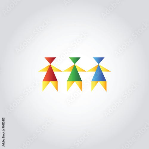 Teamwork Social Network, vector