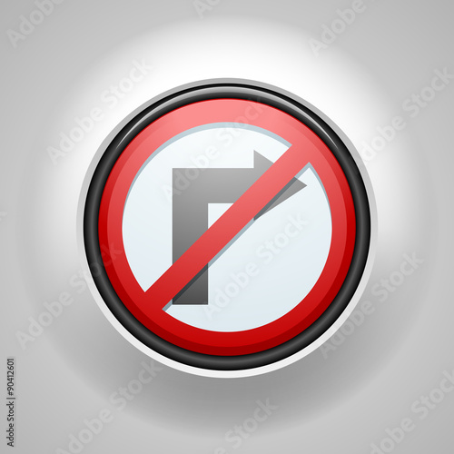 Right restricted sign