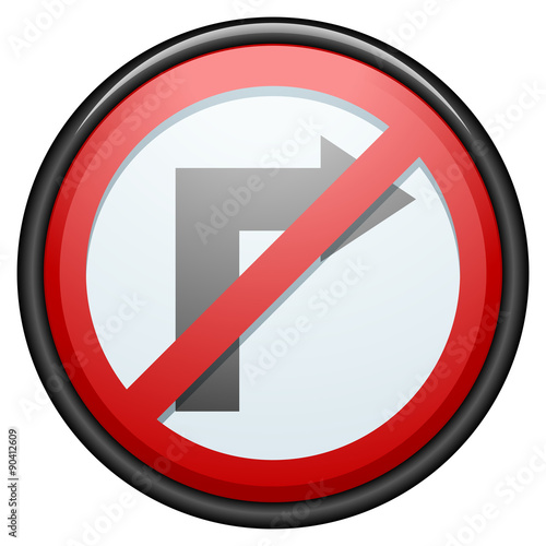 Right restricted sign