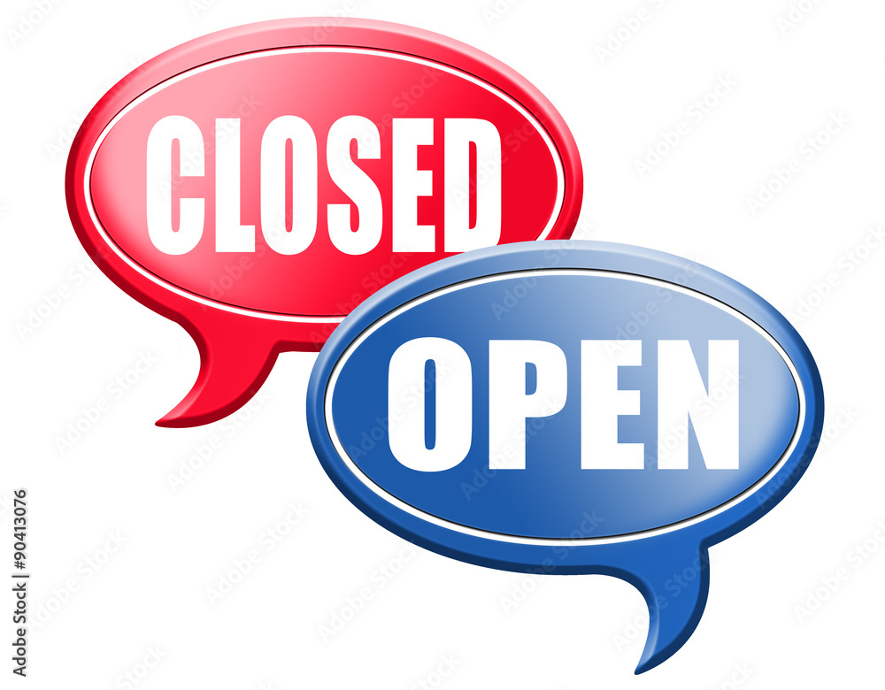 open or close opening hours or closing time start of new season no access and closed open or close opening hours or closing time start of new season no access and closed