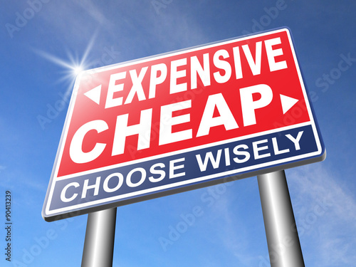 Quadro em tela expensive versus cheap