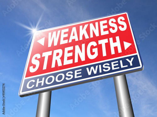 strength weakness © kikkerdirk