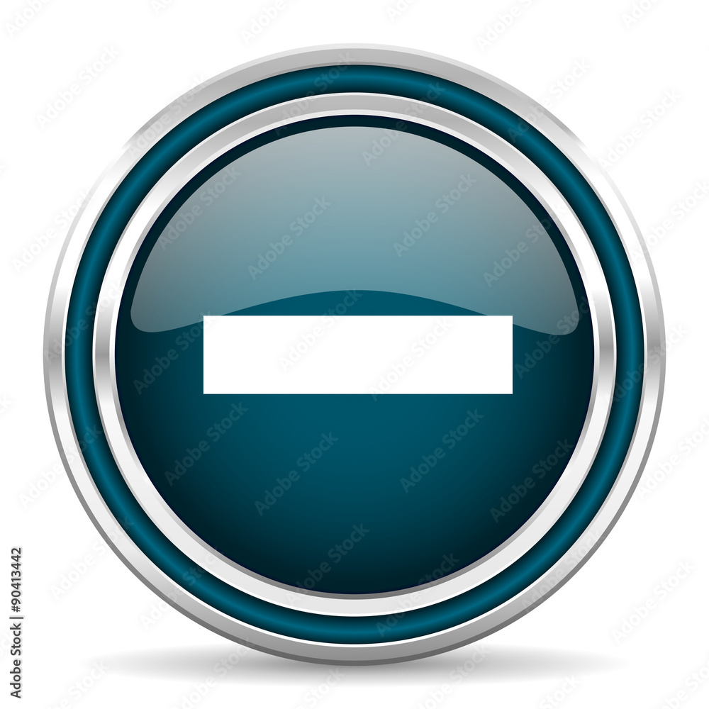 minus blue glossy web icon minus blue glossy web icon