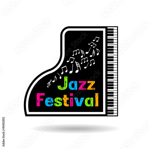 Jazz music festival Logo poster
