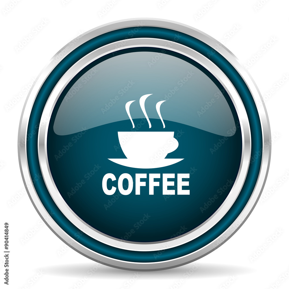 espresso blue glossy web icon espresso blue glossy web icon
