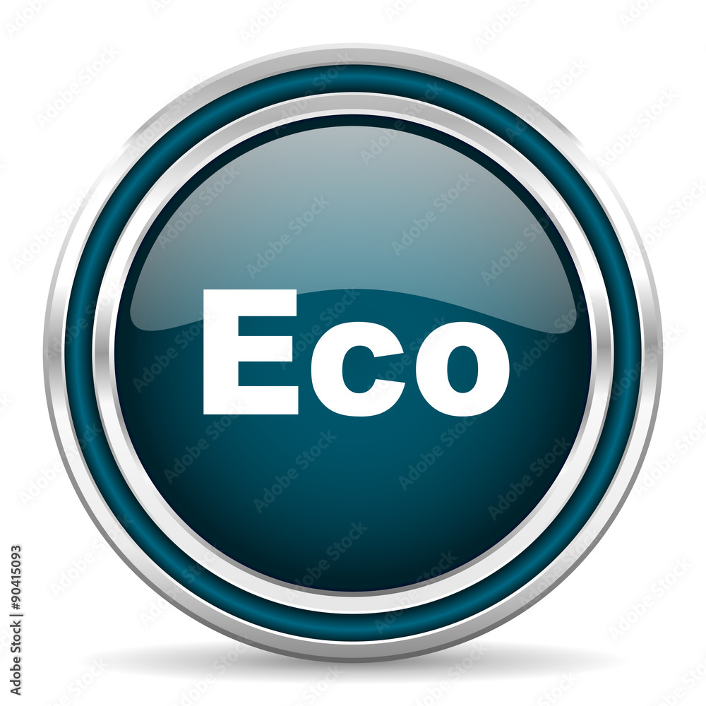 eco blue glossy web icon eco blue glossy web icon