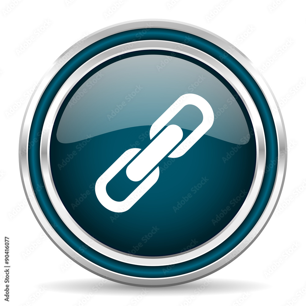 link blue glossy web icon link blue glossy web icon