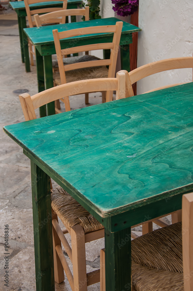 Restaurant Chairs Italy Puglia Locorotondo Restaurant Chairs Italy Puglia Locorotondo