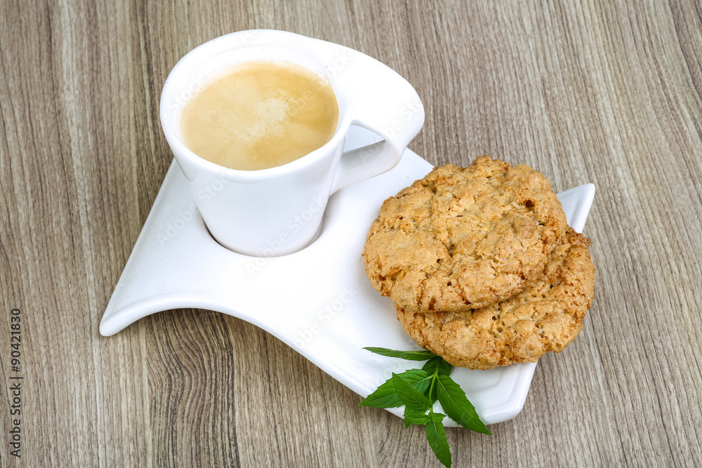 Coffee with pastry Coffee with pastry
