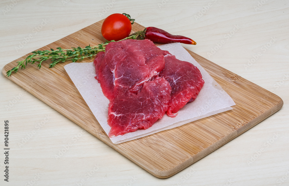 Raw beef Raw beef