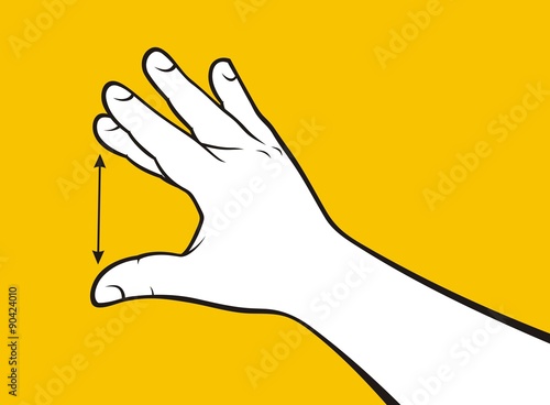 Hand expading image