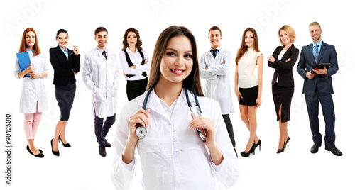 Group of medical workers, i...