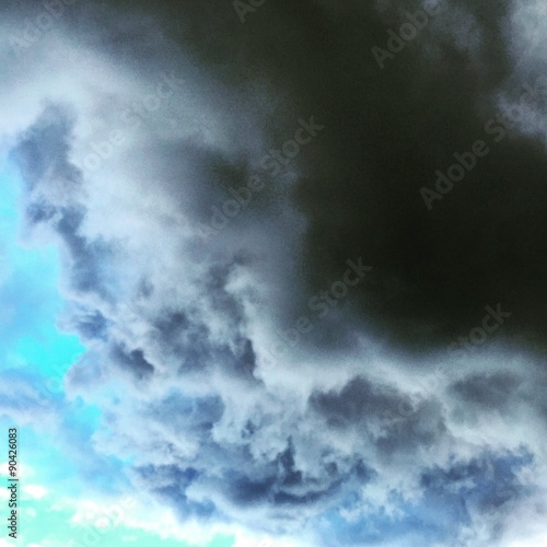 Dark storm clouds gathering
