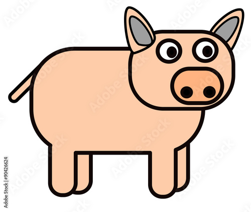 Illustration of a pig