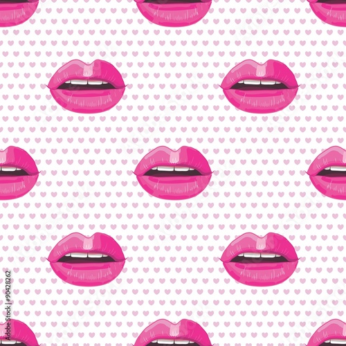 Pink Lipstcik Pattern