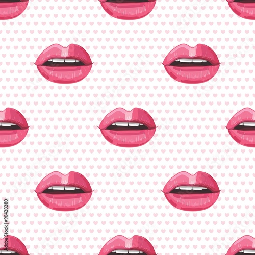 Pink Lipstcik Pattern