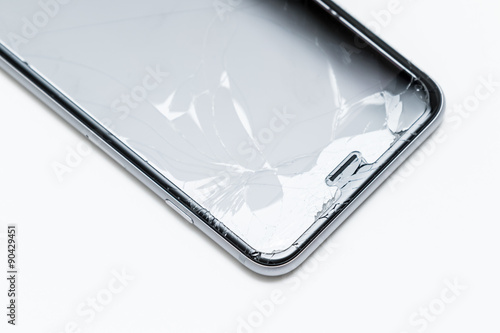 Broken Glass on Smartphone