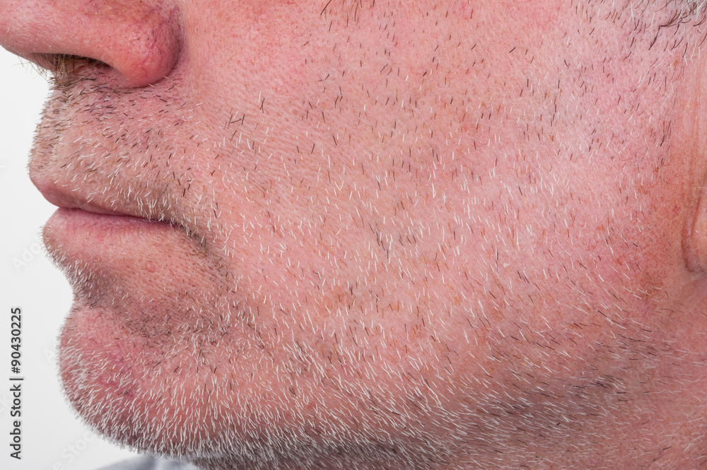 Stubble on face Stubble on face
