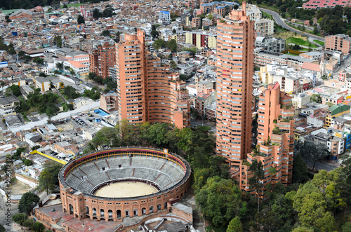 Aerial view to Bogota city  photo