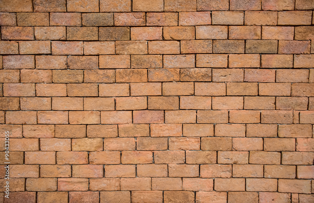 Red brick wall made Red brick wall made