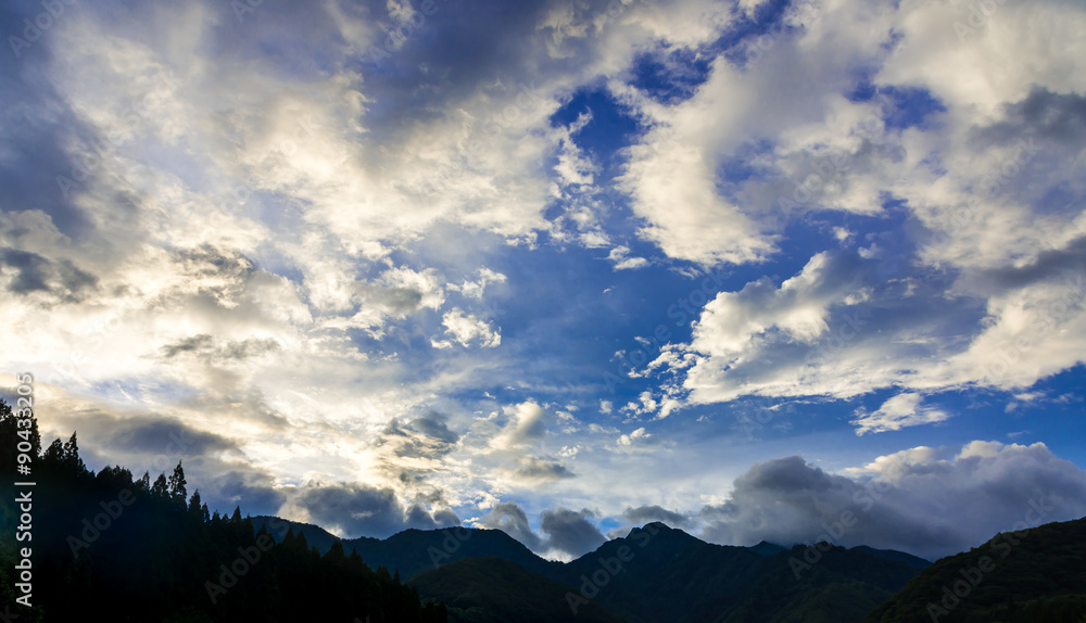 Sunrise and clouds