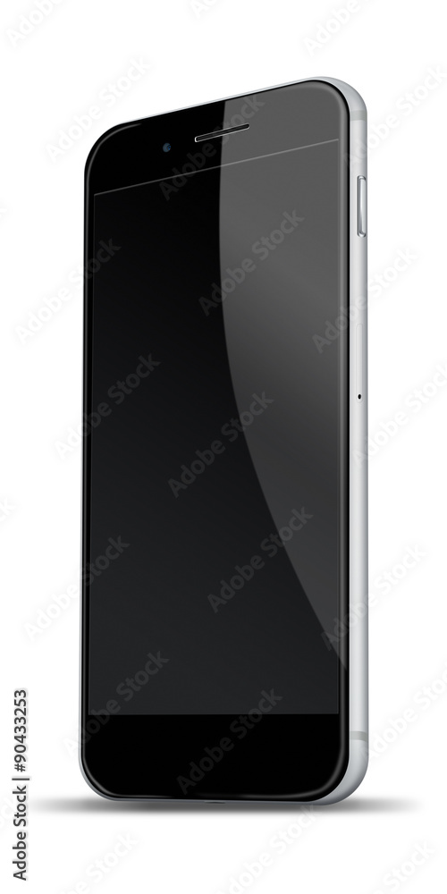 Realistic mobile phone isolated on white. Realistic mobile phone isolated on white.