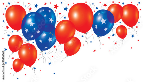 Vector balloons design on white background