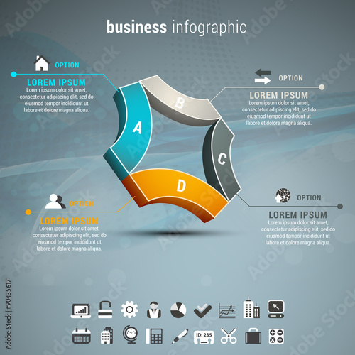 Vector illustration of business infographic