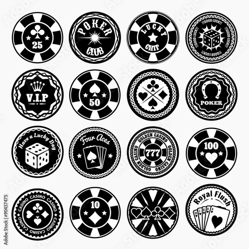 Poker club and casino black labels