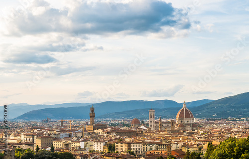 Landscape of the city of Florence photo