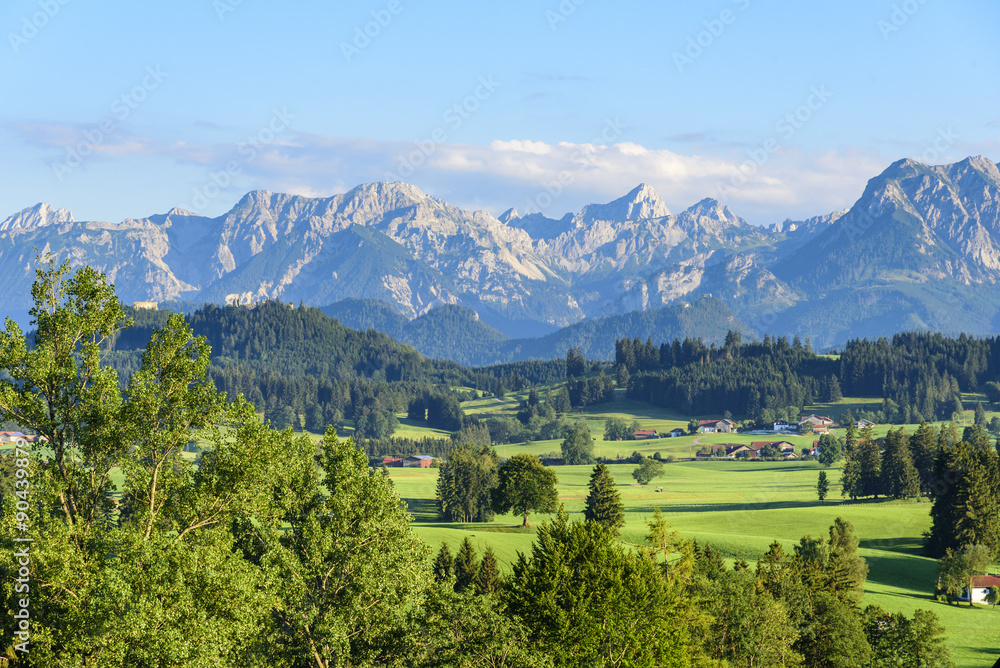 malerisches Panorama im Allgäu
