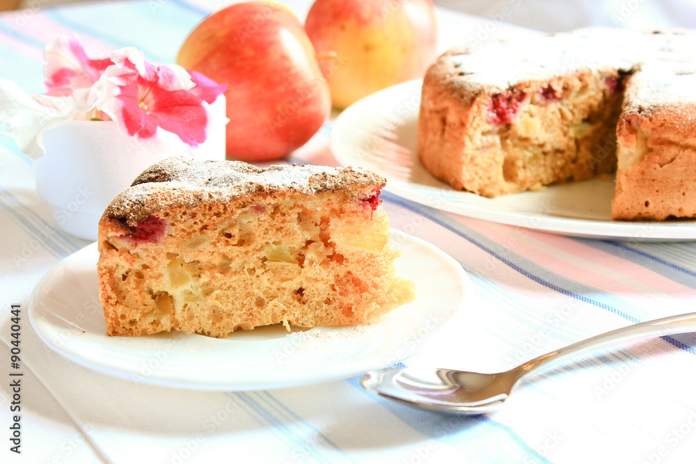 apple charlotte cake decorated with flowers apple charlotte cake decorated with flowers