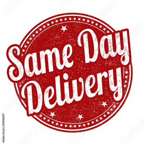 Same day delivery stamp