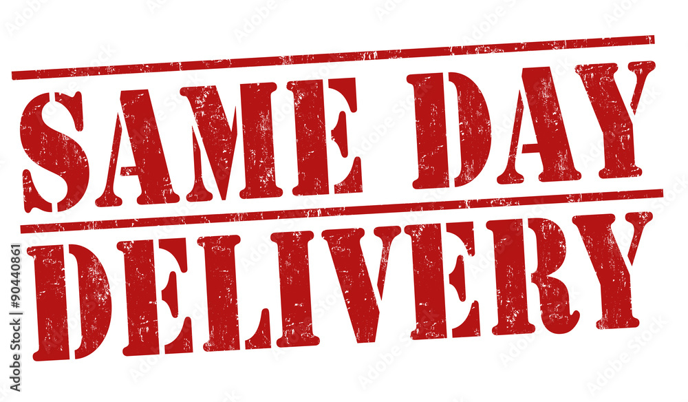 Same day delivery stamp