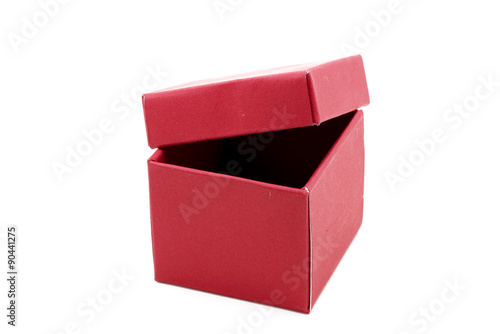 Red Gift Box with open cap