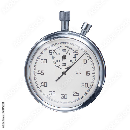 sports stopwatch isolated on a white background