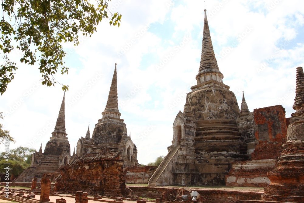 Wat Phra Si Sanphet. Ayutthaya historical park, Thailand. 